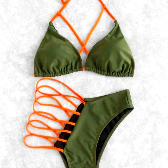 Zaful Other - Olive Green Bikini